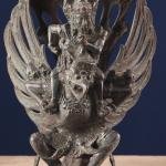 Vintage Indonesian Bronze Vishnu on Garuda | 12" x 6" x 5.5" (30.5 x 15.2 x 14 cm) | 2.19 kg Sacred Art | Heritage Divine Harmony